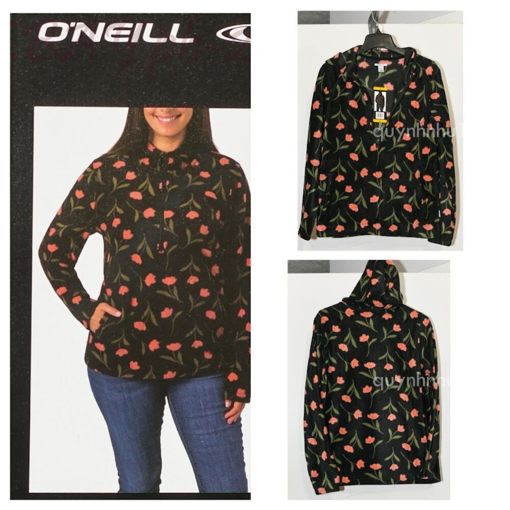 O'Neill Ladies' Half Zip Polar Fleece Hoodie